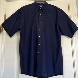 Jos. A. Bank navy short sleeved men’s dress shirt